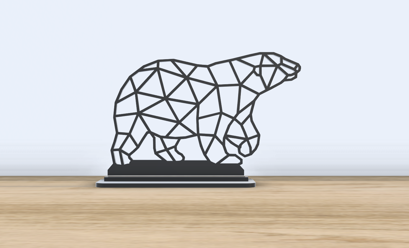 Figura Geométrica Oso Polar