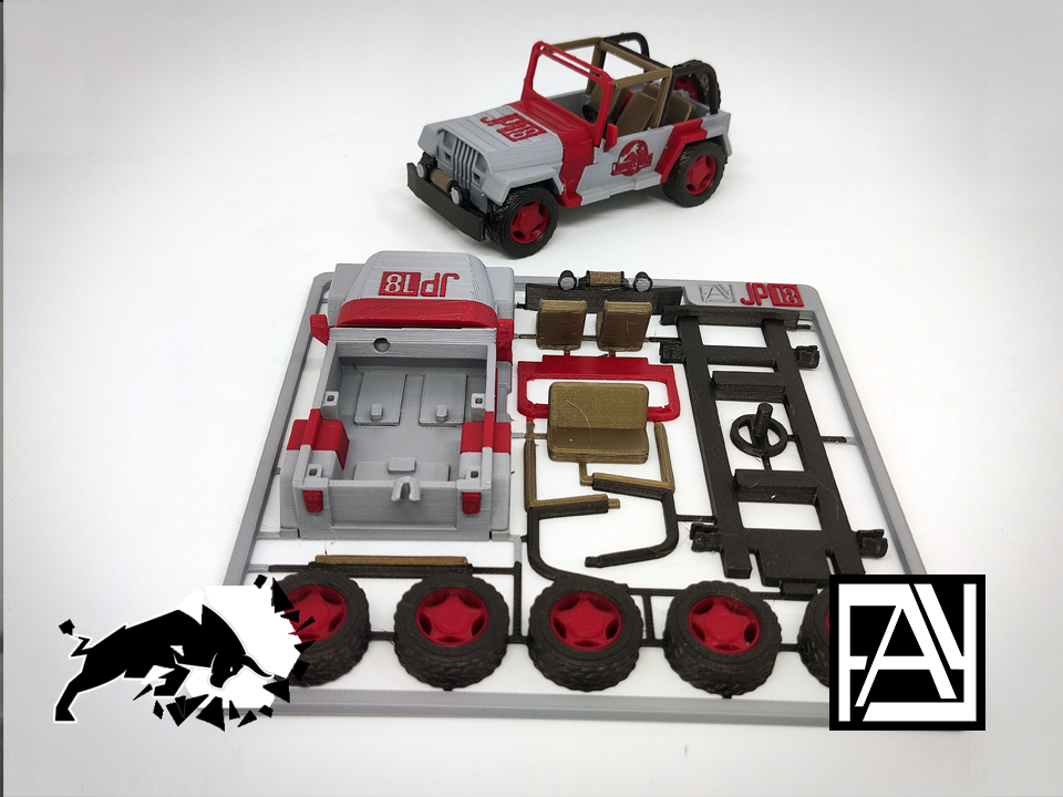 Kit De Armado Jeep Jurassic Park