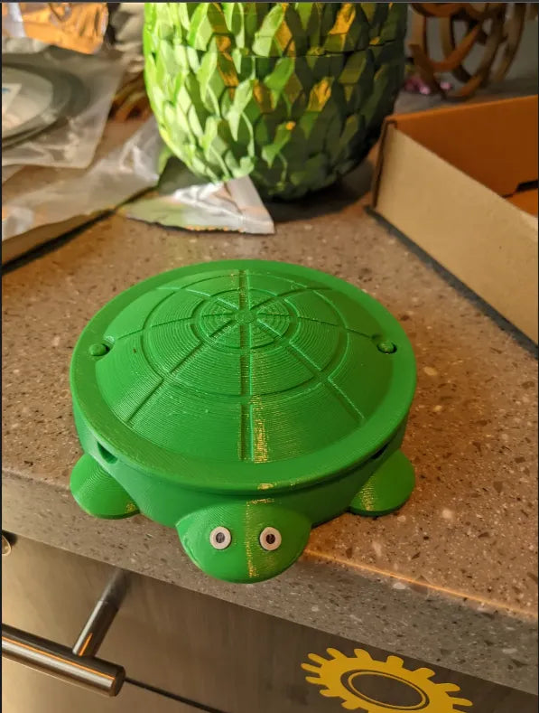 Cenicero de tortuga con tapa
