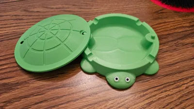 Cenicero de tortuga con tapa