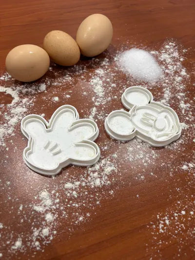 Molde Cortador Galletas Mickey & Minnie Mouse
