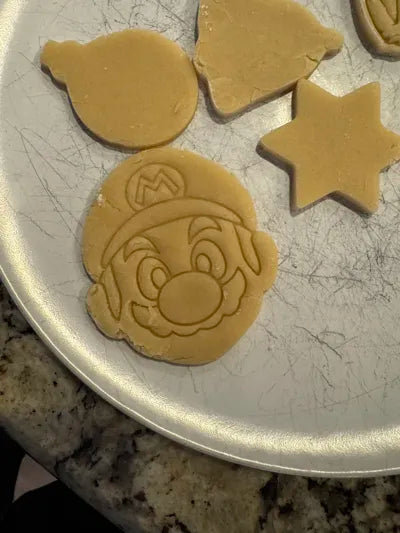 Set Moldes Cortadores De Galletas Mario