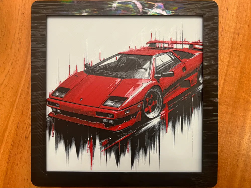 Cuadro Lamborgihini Diablo de los 80