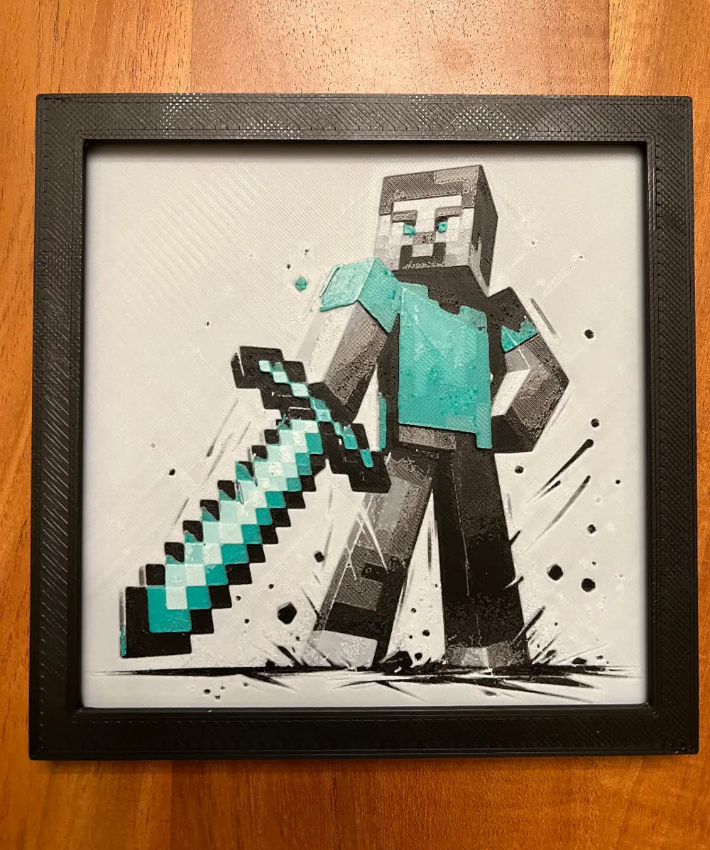 Cuadro Steve de minecraft