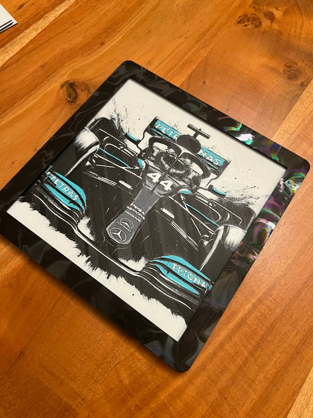 Cuadro F1 monoplaza Mercedes de Lewis Hamilton