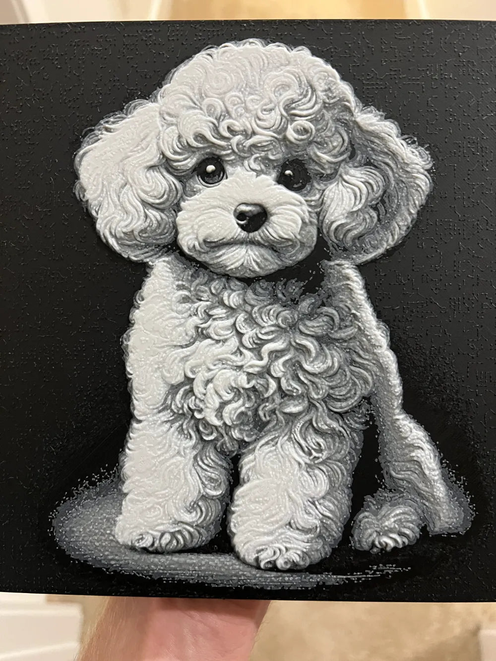 Cuadro de poodle