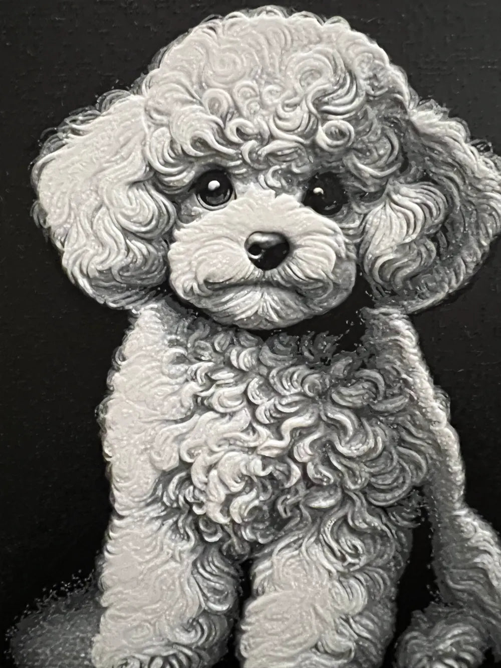 Cuadro de poodle