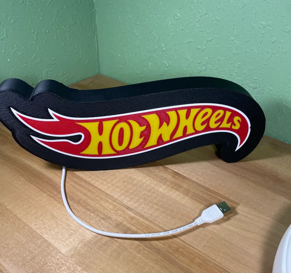 Caja de luz Hot Wheels