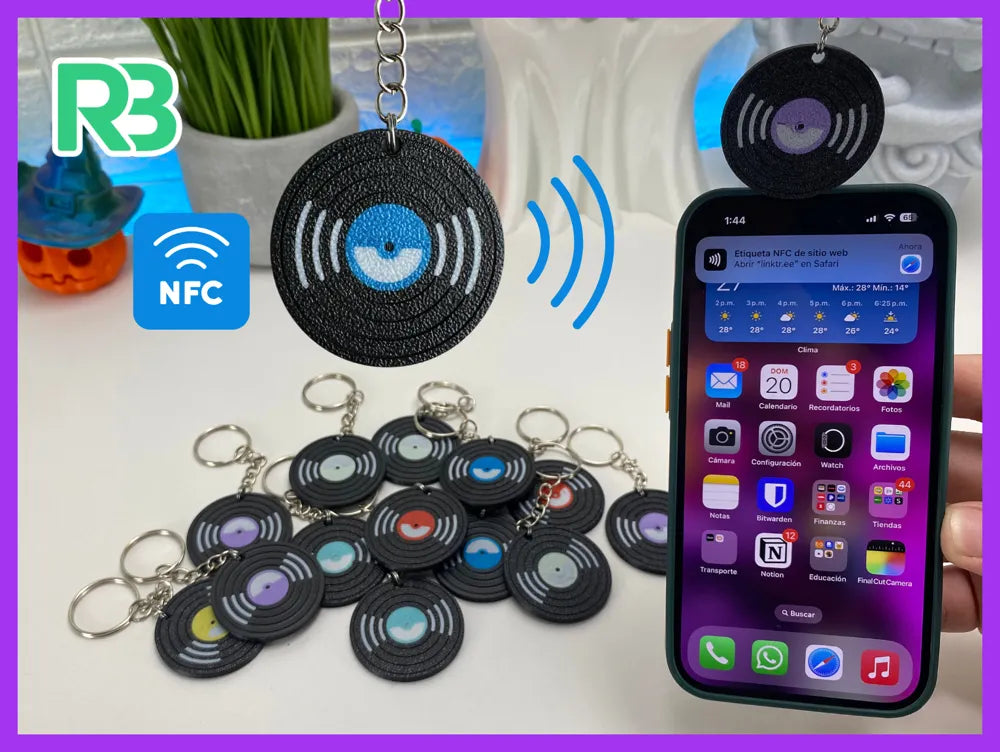 Llavero NFC Disco de Vinilo