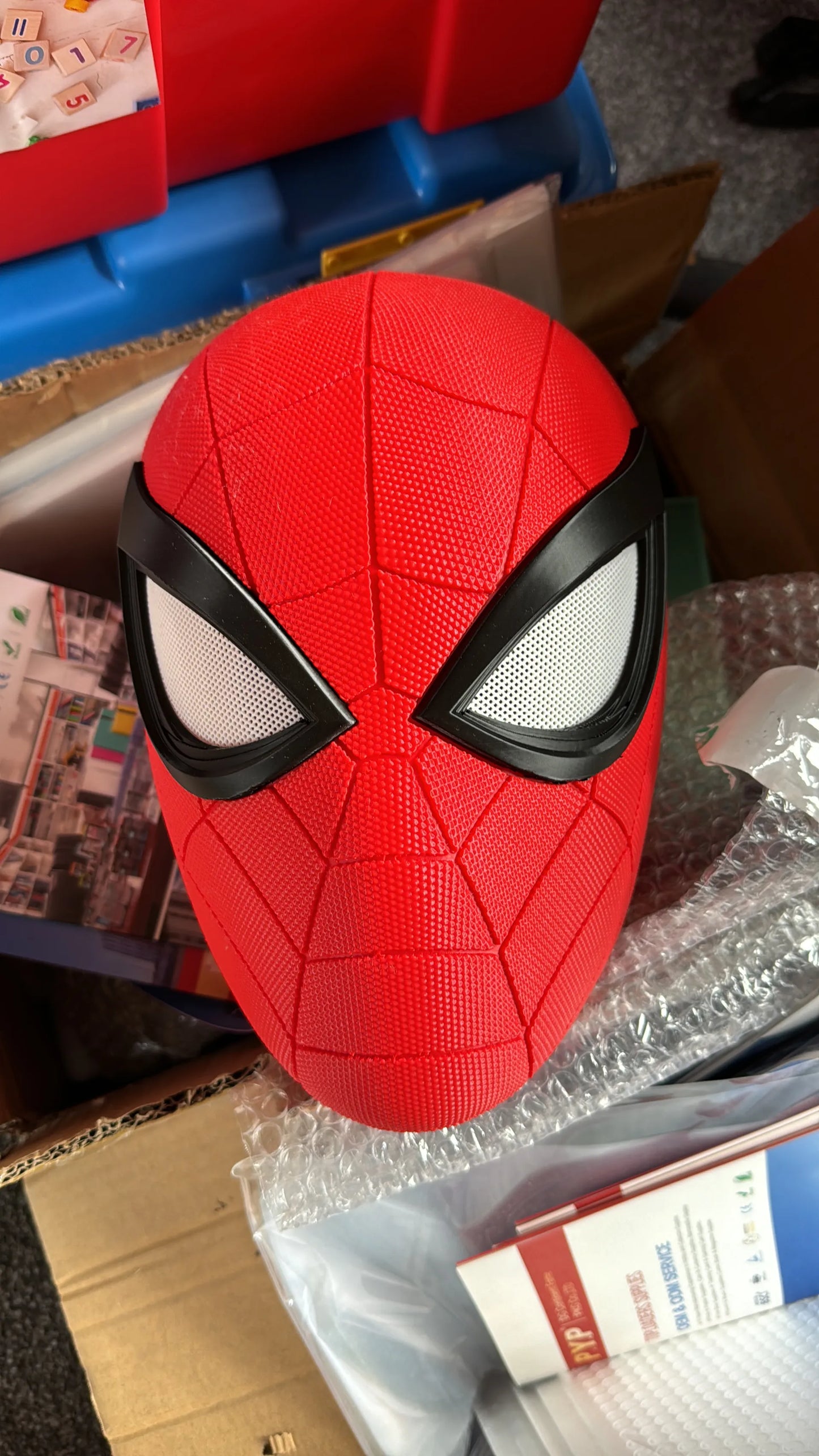 Casco Máscara de Spider-Man Teturizado