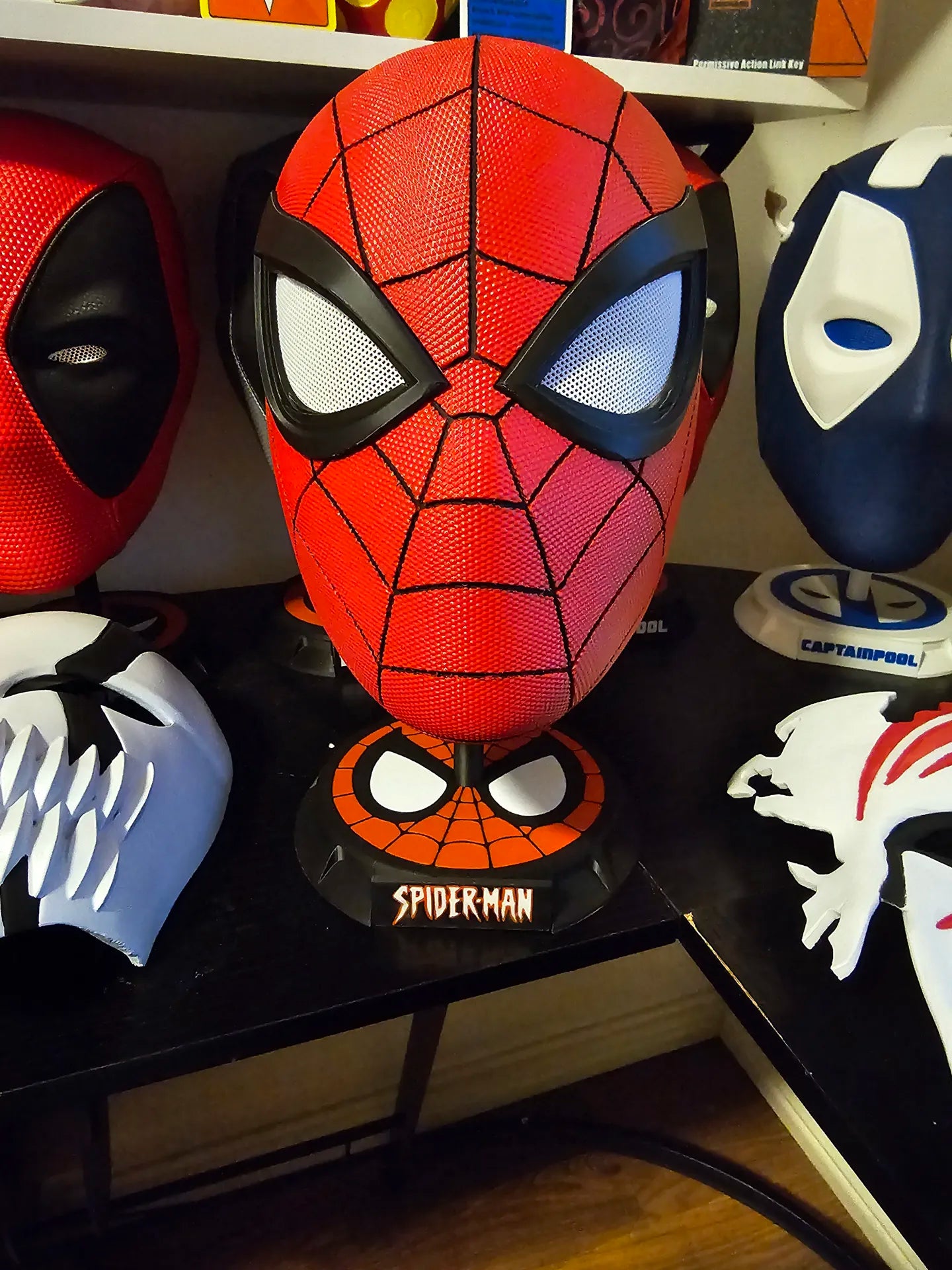 Casco Máscara de Spider-Man Teturizado