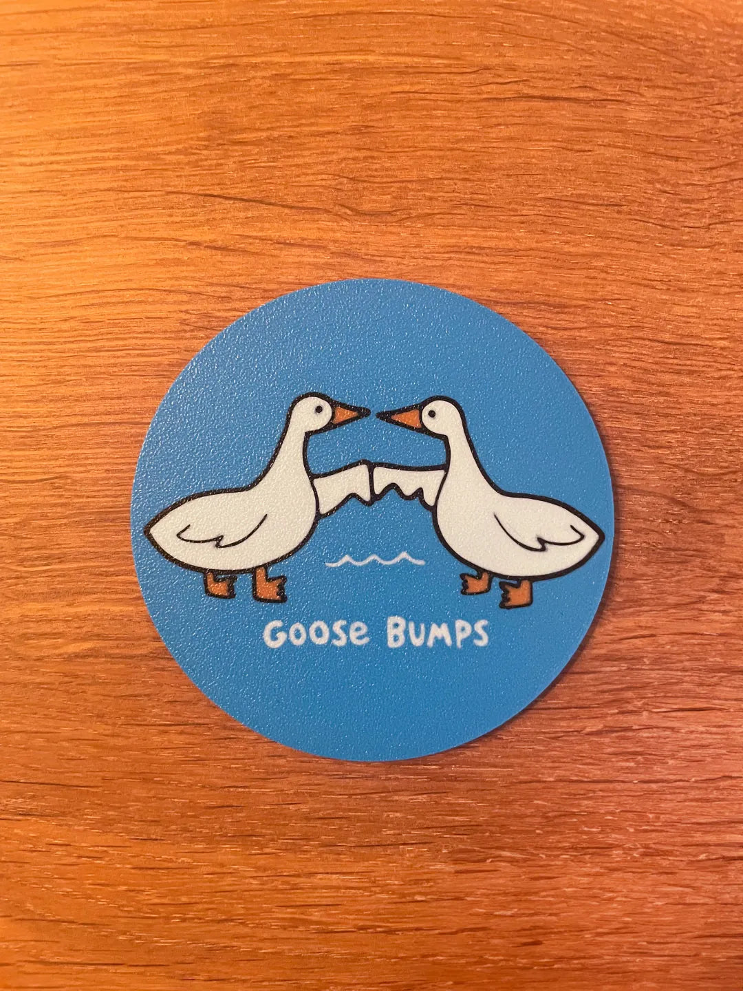 Divertido posa vasos goose bump