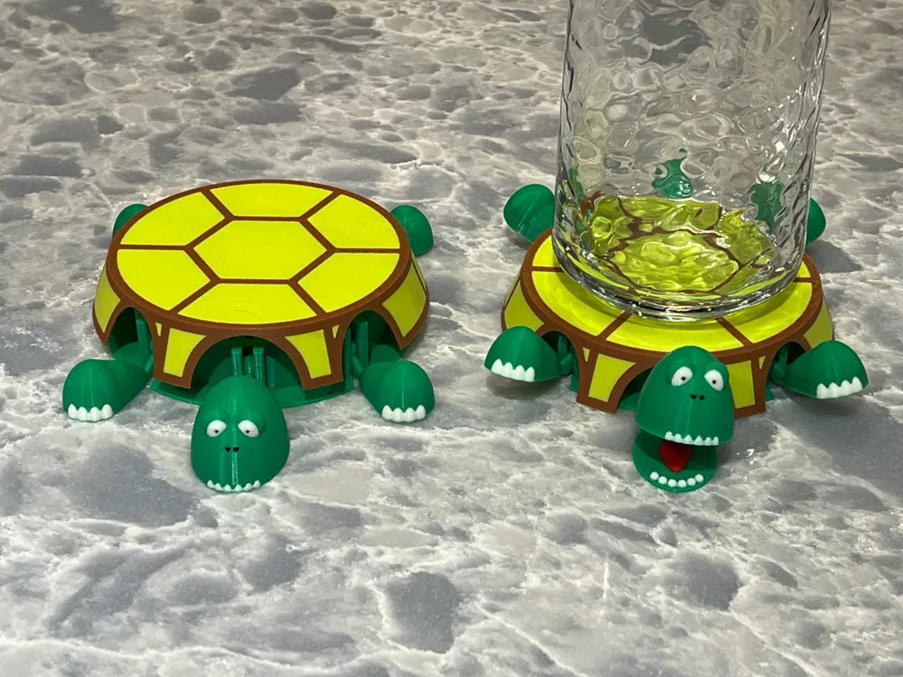 Posa vasos tortuga articulada