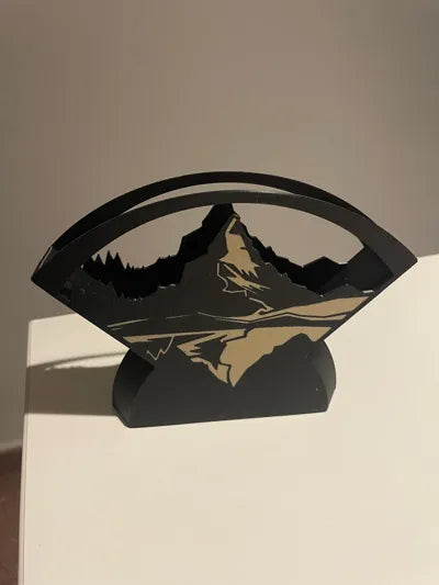 Servilletero diseño de los alpes