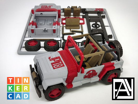 Kit De Armado Jeep Jurassic Park