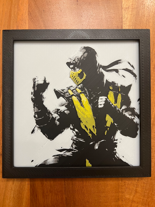 Cuadro De Scorpion Mortal Kombat