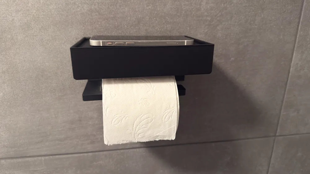 Porta Papel Higénico Con Estante Para Smartphone