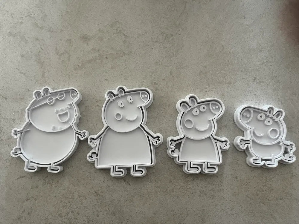 Molde Cortador Galletas Familia Pepa Pig