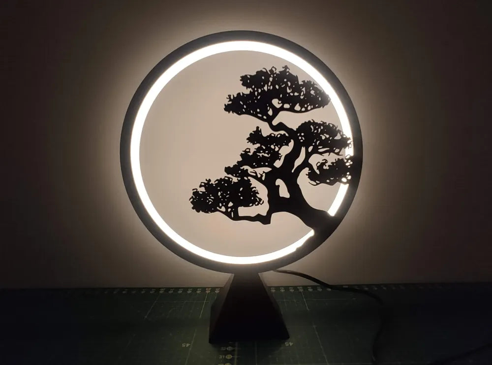 Lámpara de Anillo LED con Paneles Intercambiables