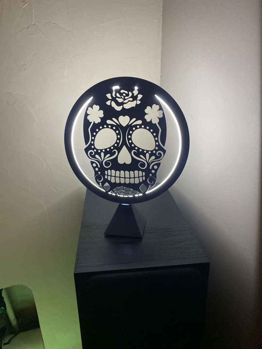 Lámpara de Anillo LED con Paneles Intercambiables