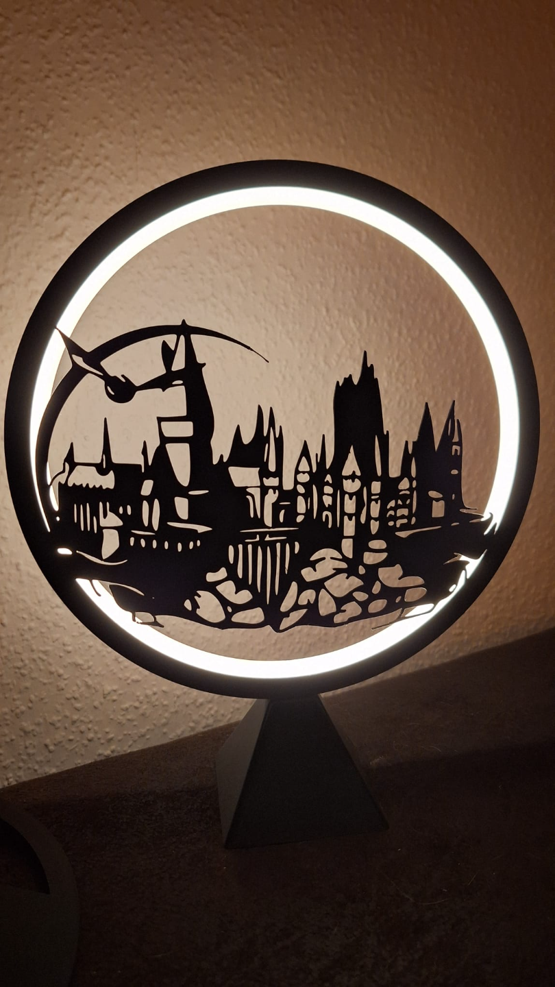 Lámpara de Anillo LED con Paneles Intercambiables