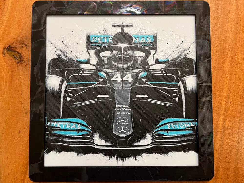 Cuadro F1 monoplaza Mercedes de Lewis Hamilton