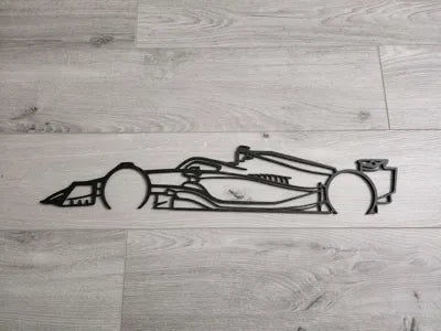 Arte de pared-Silueta de Fórmula 1