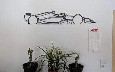 Arte de pared-Silueta de Fórmula 1