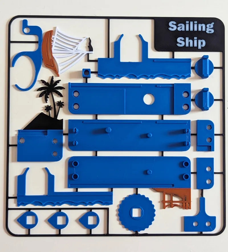 Kit de armado barco movible