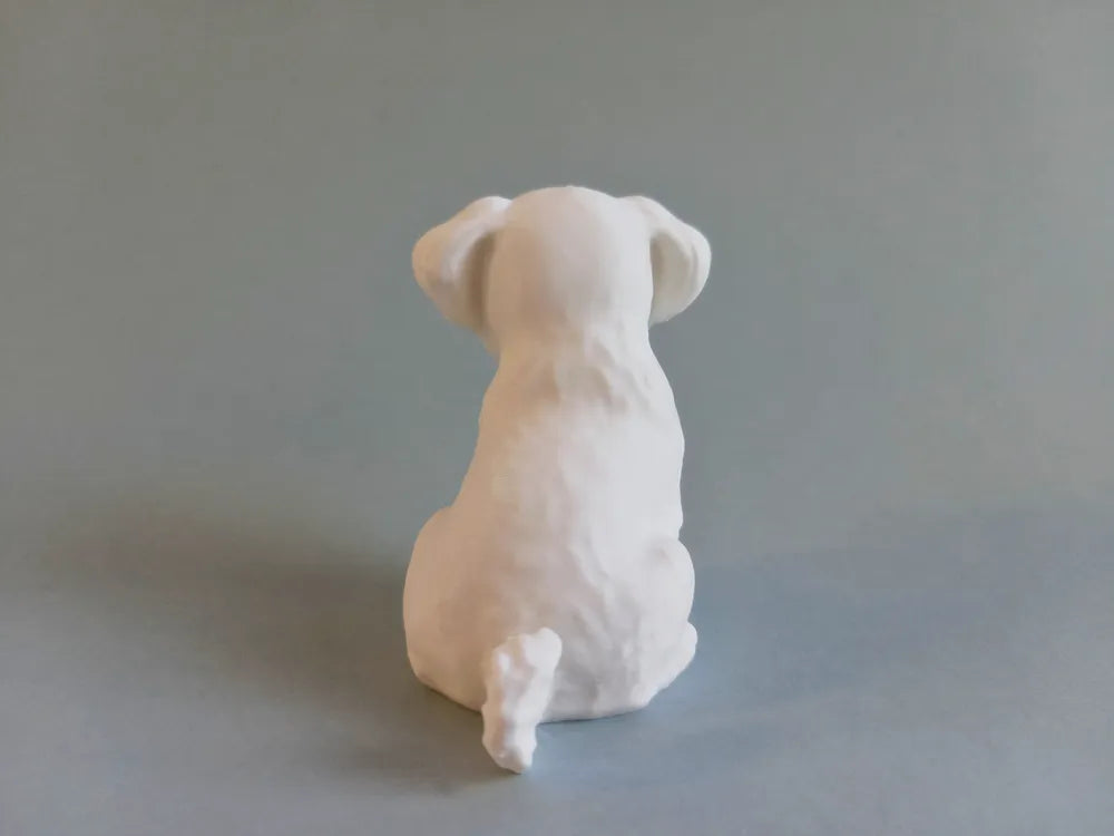 Figurita Perro Maltés