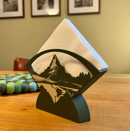 Servilletero diseño de los alpes