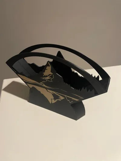 Servilletero diseño de los alpes